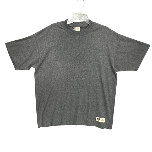 Russell Athletic Other - Russell Athletic Pro Cotton T-Shirt Gray Heather Crew Neck Short Sleeve Mens L